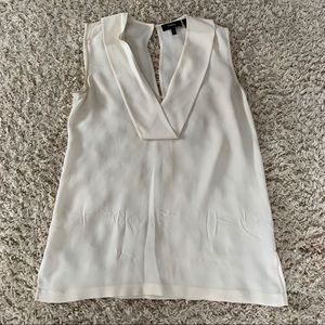 White theory tank blouse